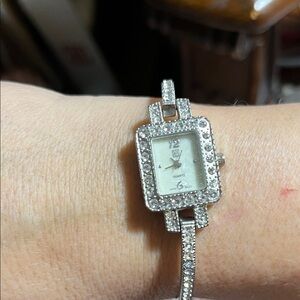 New York & Company Silver Sparkle Women's Watch